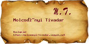 Molcsányi Tivadar névjegykártya